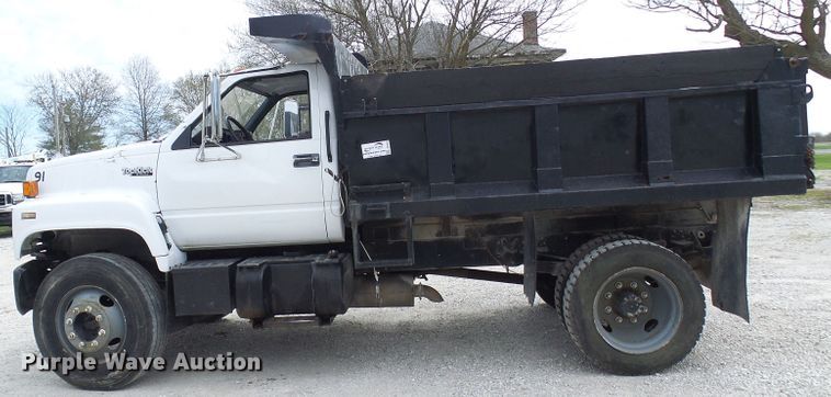 image for item DG5637 1991 GMC TopKick C6500 dump truck