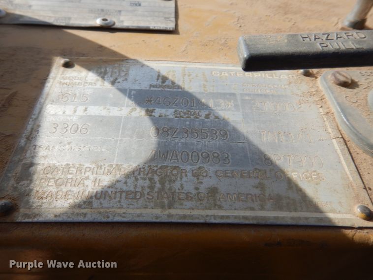 image for item DG6408 1987 Caterpillar 615 elevating scraper