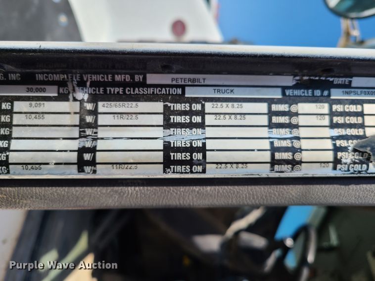 image for item DG7717 2009 Peterbilt 365 ready mix truck