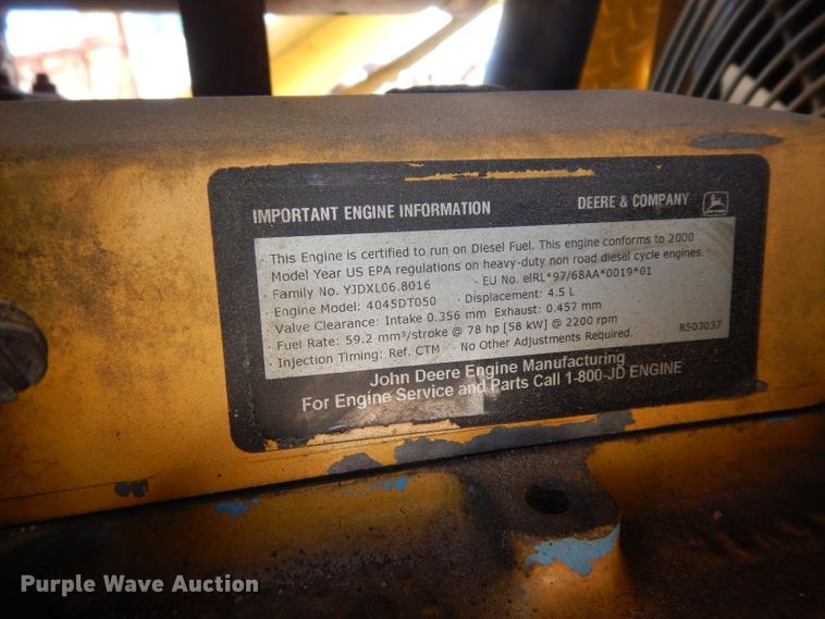 image for item DH2384 2000 John Deere 210LE  landscape tractor