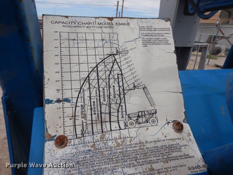 image for item DH2387 Gradall 534B  telehandler