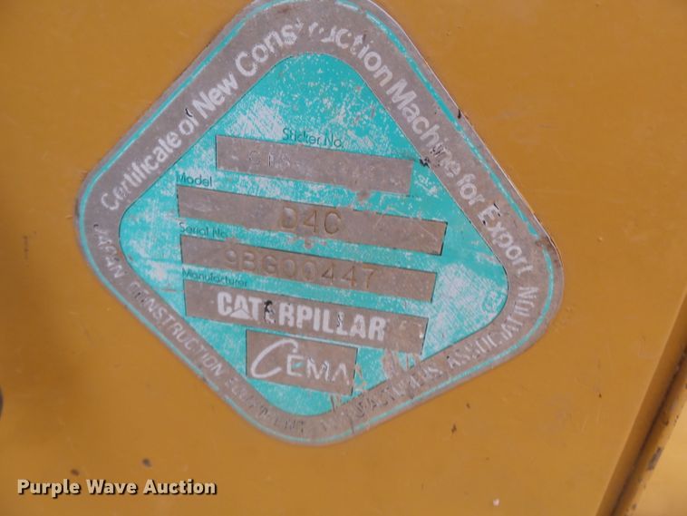 image for item DH7918 1993 Caterpillar D4C LGP  crawler dozer