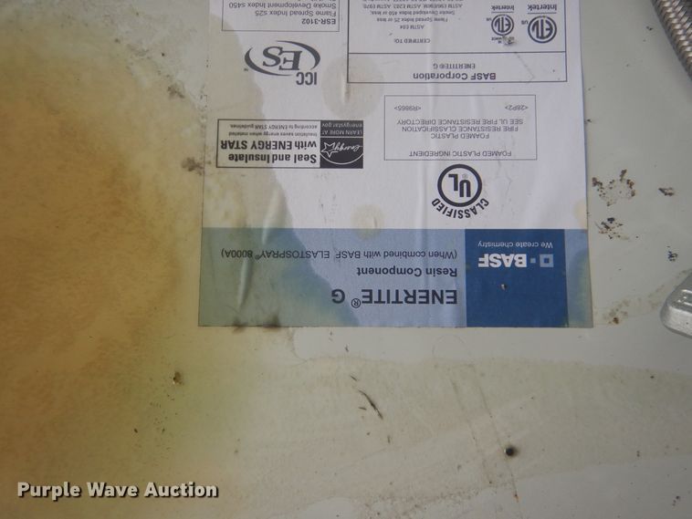 image for item DI2480 2018 Manley Metal Works spray foam trailer