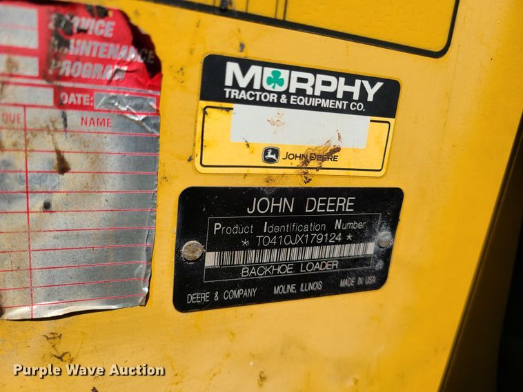 image for item EL9801 2010 John Deere 410J  backhoe