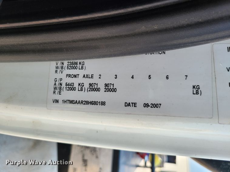 image for item EL9805 2008 International 4400 tank truck