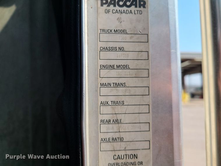 image for item EL9806 2007 Kenworth T300 tank truck