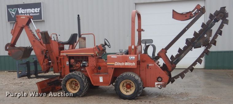 image for item FX9016 Ditch Witch 5110 trencher and trailer