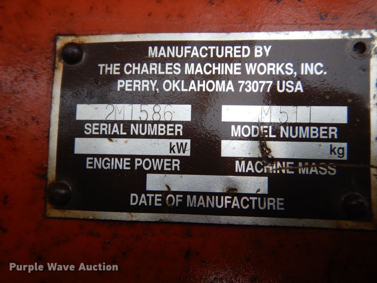 image for item FX9016 Ditch Witch 5110 trencher and trailer