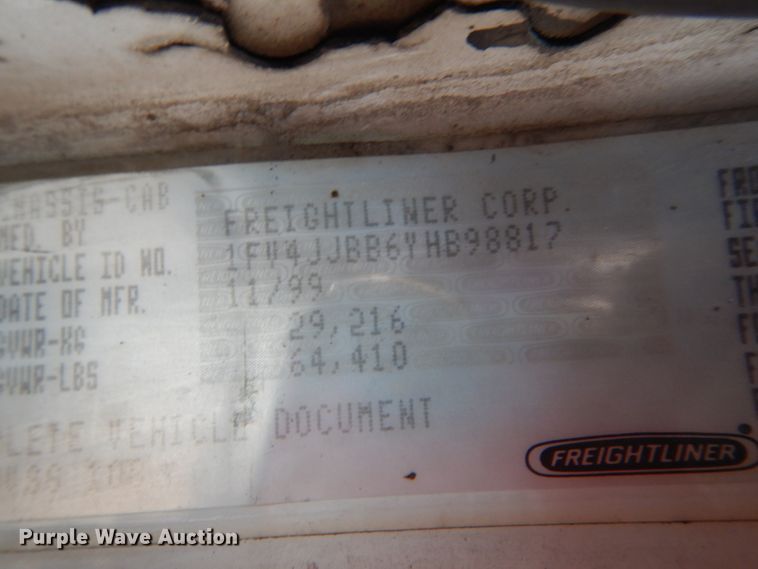 image for item FX9024 2000 Freightliner FL80 dump truck