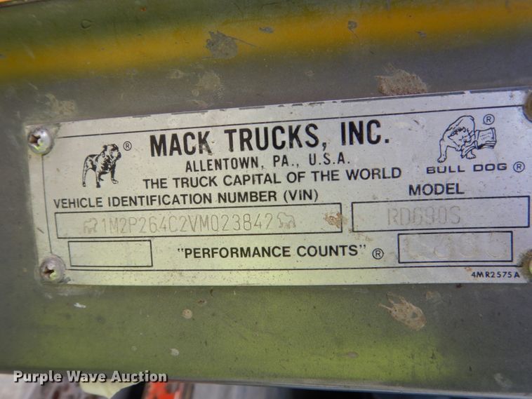 image for item FX9119 1997 Mack RD690S ready mix truck