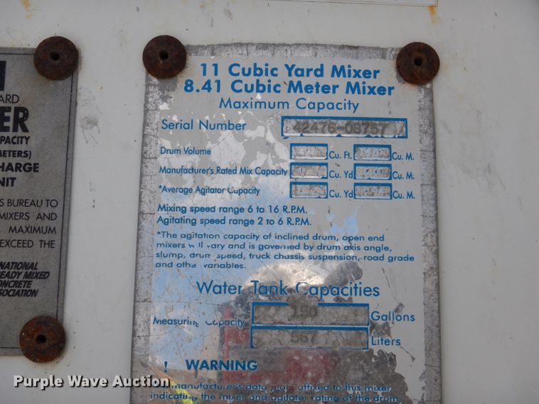 image for item FX9125 1997 Mack RD690S ready mix truck