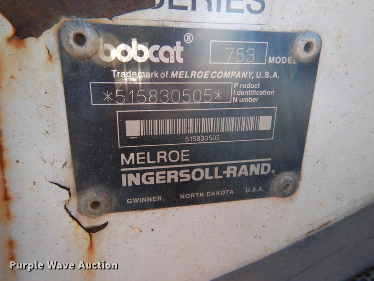 image for item FX9136 2000 Bobcat 753  skid steer loader