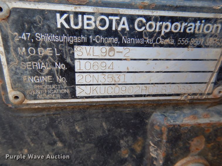 image for item FX9137 Kubota SVL90-2  tracked skid steer loader