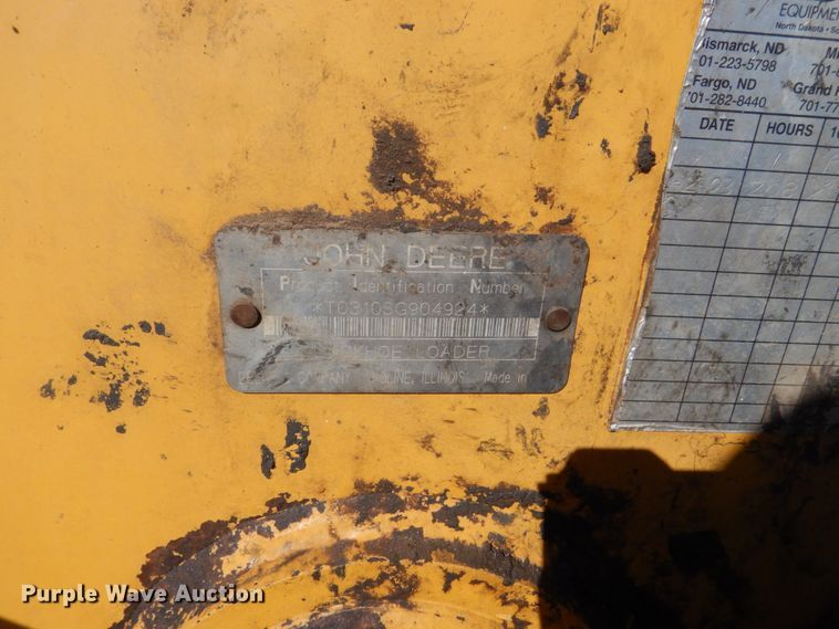 image for item FX9139 2002 John Deere 310G  backhoe