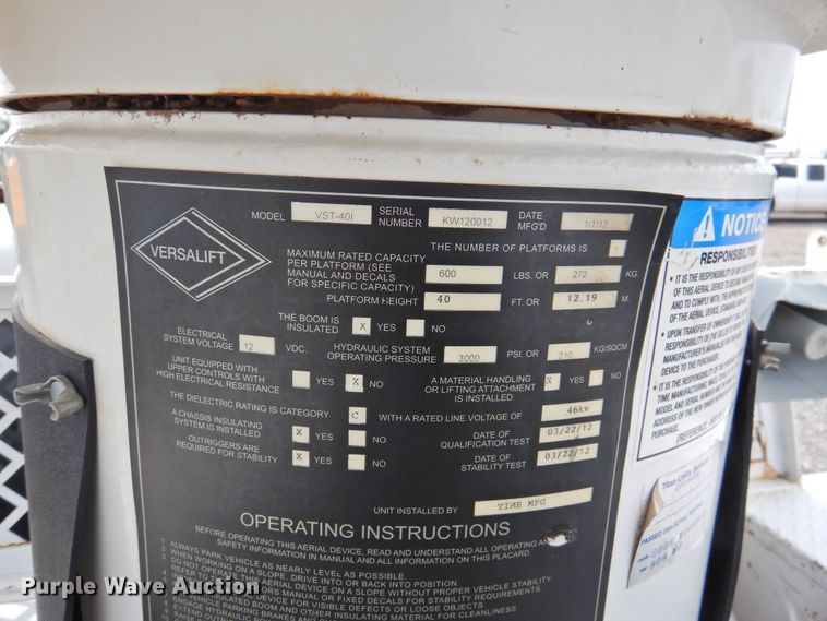 image for item GN9798 2012 Dodge Ram 5500 bucket truck