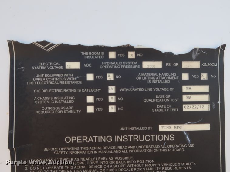 image for item GS9849 2012 Dodge Ram 5500HD bucket truck