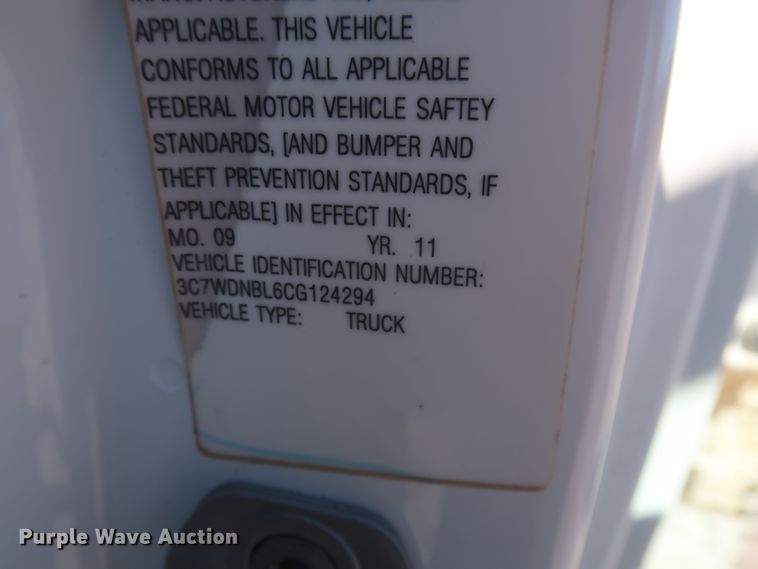 image for item GS9849 2012 Dodge Ram 5500HD bucket truck