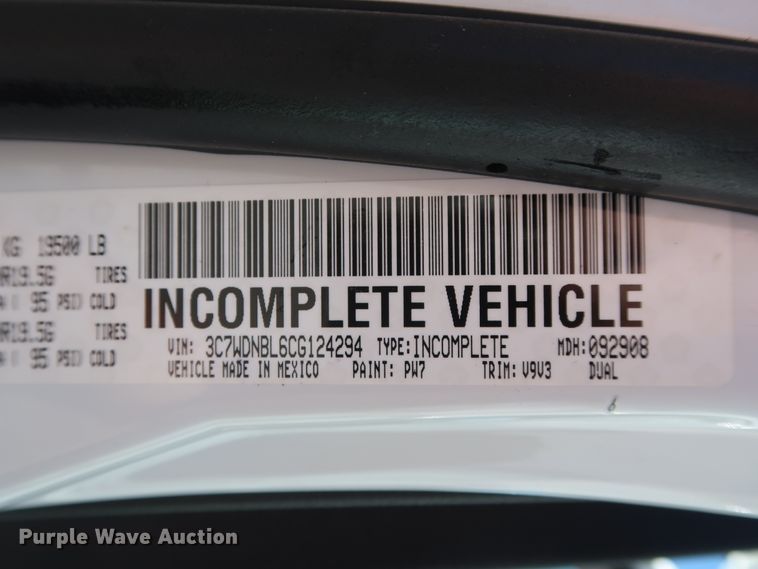 image for item GS9849 2012 Dodge Ram 5500HD bucket truck