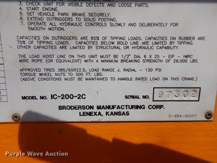 image for item GY9012 Broderson IC-200-2C crane