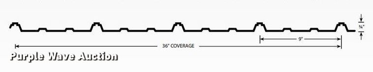 image for item H1365 (60) sheets of metal roofing/siding