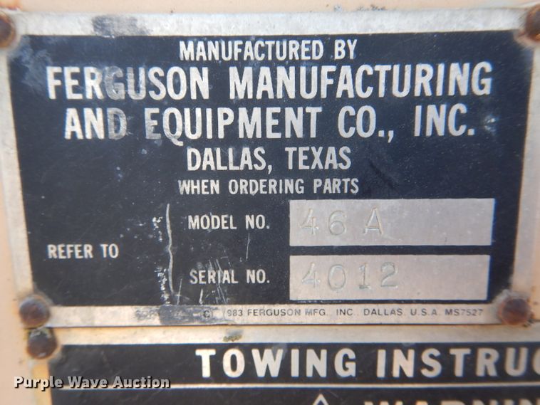 image for item DF3070 Ferguson 46A double drum roller