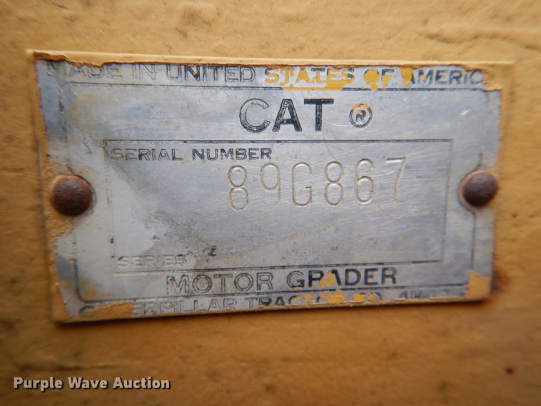 image for item DF3074 1966 Caterpillar 120 rigid frame motor grader