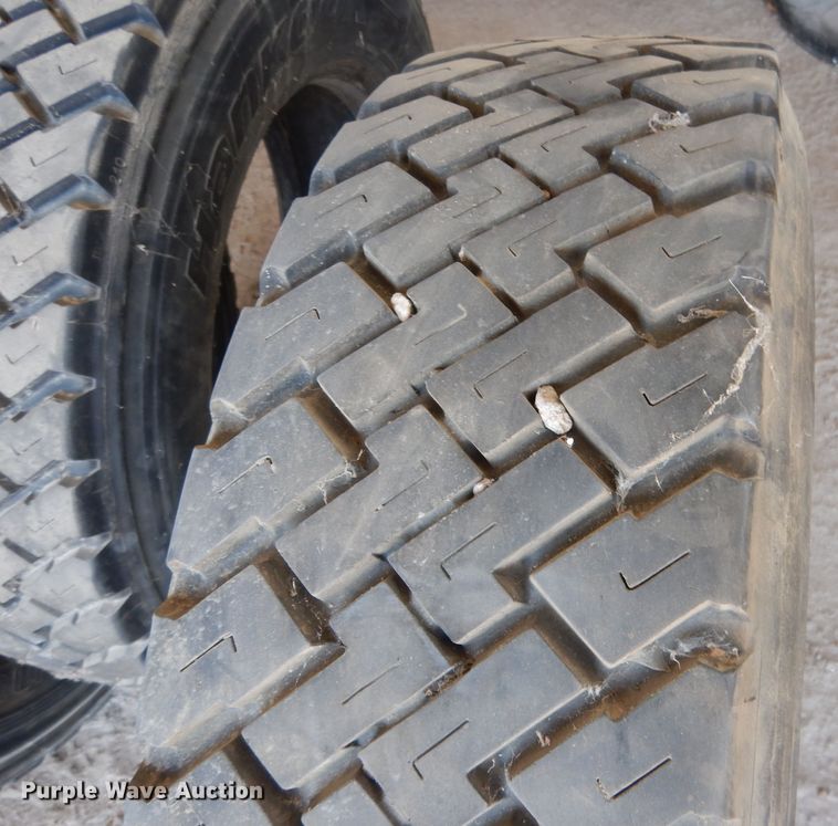 image for item DG5949 (3) 245/70R19.5 radial re-capped tires