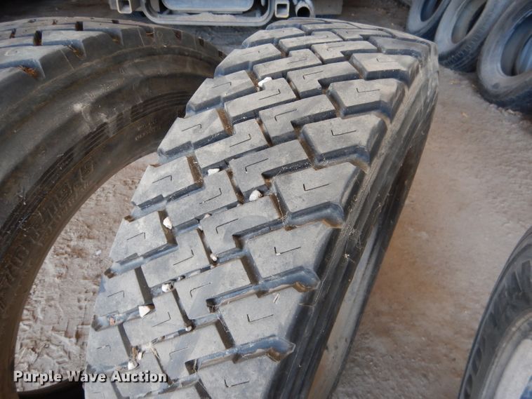 image for item DG5949 (3) 245/70R19.5 radial re-capped tires