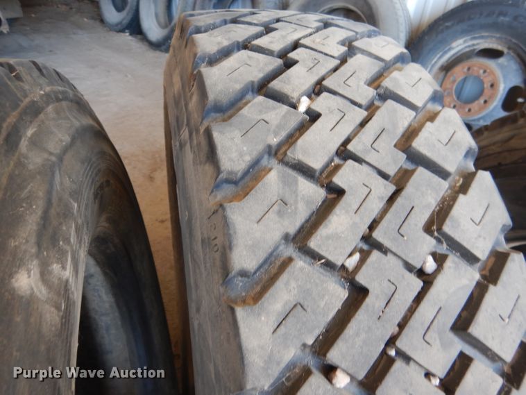 image for item DG5949 (3) 245/70R19.5 radial re-capped tires