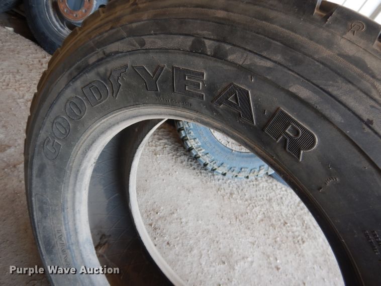 image for item DG5949 (3) 245/70R19.5 radial re-capped tires