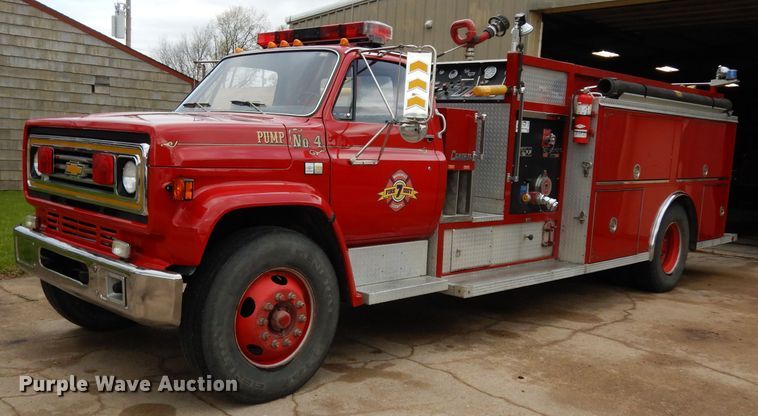 image for item DG6364 1990 Chevrolet C70 pumper fire truck