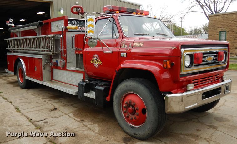 image for item DG6364 1990 Chevrolet C70 pumper fire truck