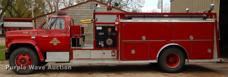 image for item DG6364 1990 Chevrolet C70 pumper fire truck