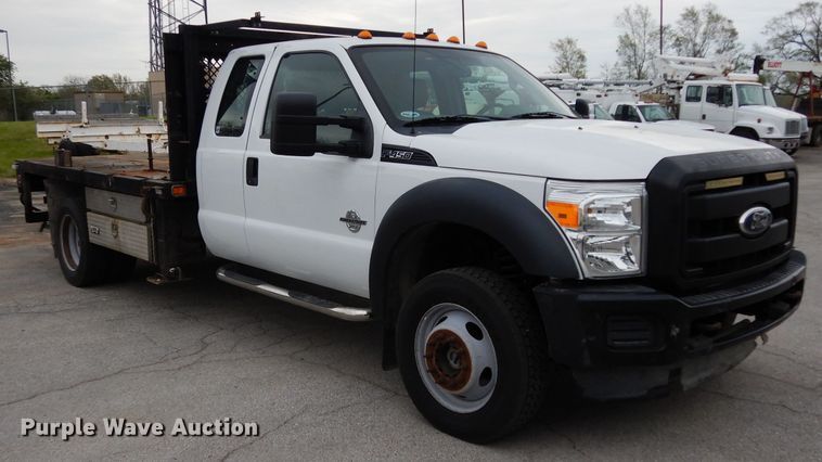 image for item DG6417 2011 Ford F450 Super Duty XL SuperCab flatbed truck