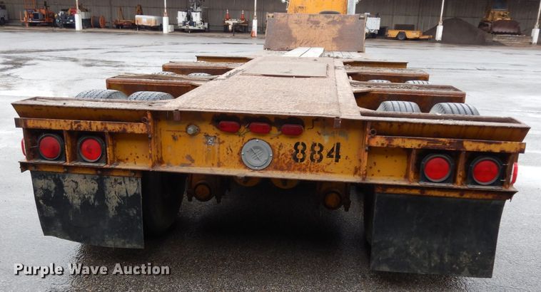 image for item DG6423 1985 Load King lowboy equipment trailer