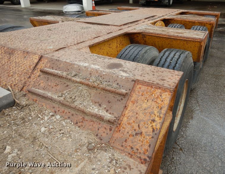 image for item DG6423 1985 Load King lowboy equipment trailer