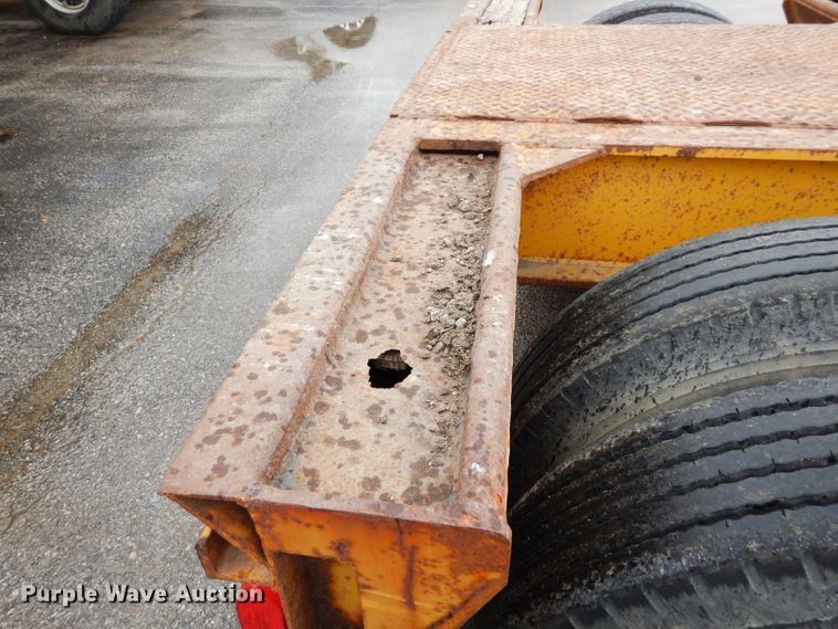 image for item DG6423 1985 Load King lowboy equipment trailer