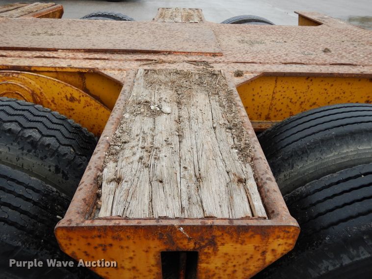 image for item DG6423 1985 Load King lowboy equipment trailer