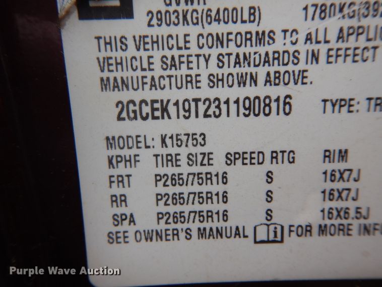 image for item DH2421 2003 Chevrolet Silverado 1500  Ext. Cab pickup truck