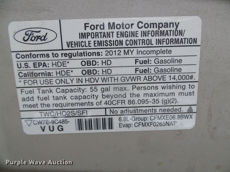 image for item DH4883 2012 Ford E450 Super Duty shuttle bus