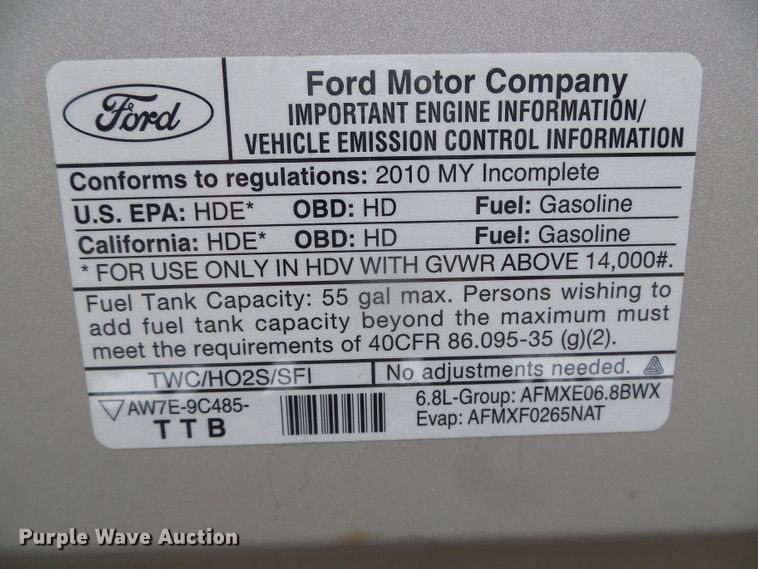 image for item DH4884 2010 Ford E450 Super Duty shuttle bus