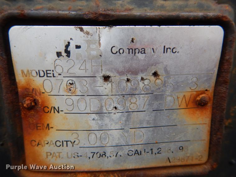 image for item GB9851 2003 John Deere 624H  wheel loader