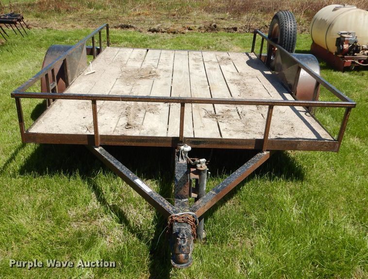 image for item GP9059 2012 shop built tilt deck utility trailer