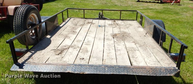 image for item GP9059 2012 shop built tilt deck utility trailer