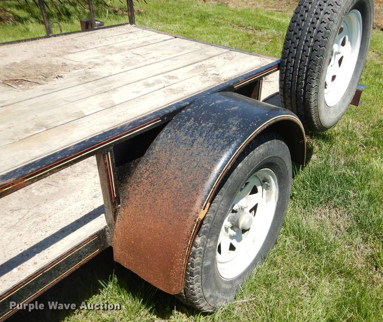 image for item GP9059 2012 shop built tilt deck utility trailer