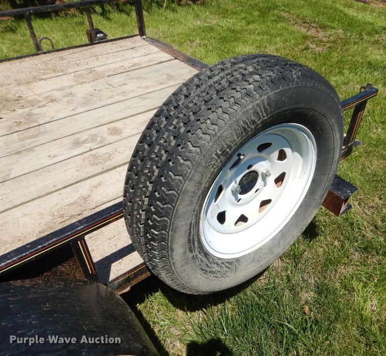 image for item GP9059 2012 shop built tilt deck utility trailer