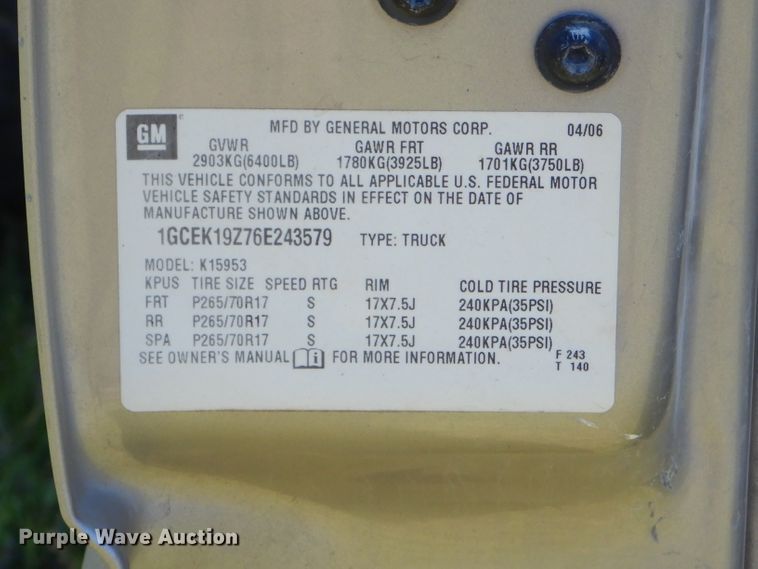 image for item GP9074 2006 Chevrolet Silverado 1500  Ext. Cab pickup truck