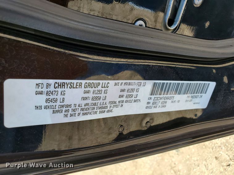 image for item GW9757 2013 Dodge Charger Police