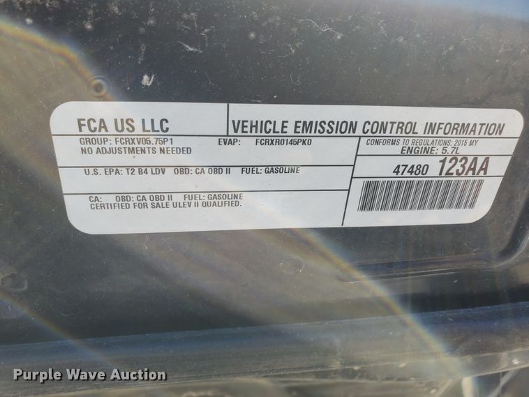 image for item GW9759 2015 Dodge Charger Police