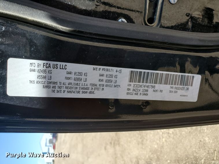 image for item GW9759 2015 Dodge Charger Police